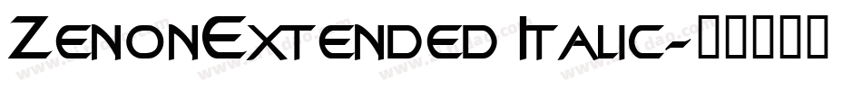ZenonExtended Italic字体转换